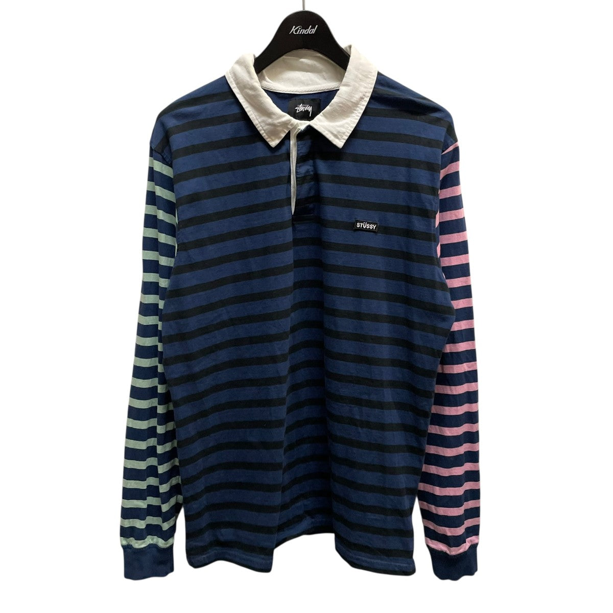 着画あり】stussy ポロシャツ ボーダー archive スケーター