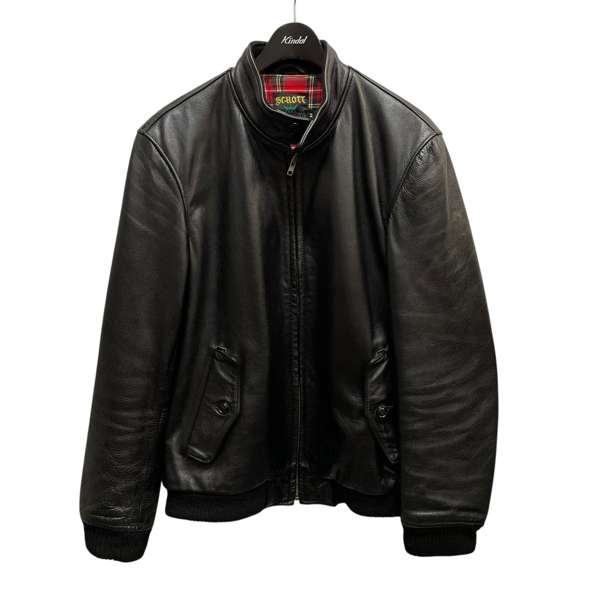 Schott×Supreme 16SSLeather Harrington Jacketレザージャケット 古着・中古-1枚目のアイテム画像