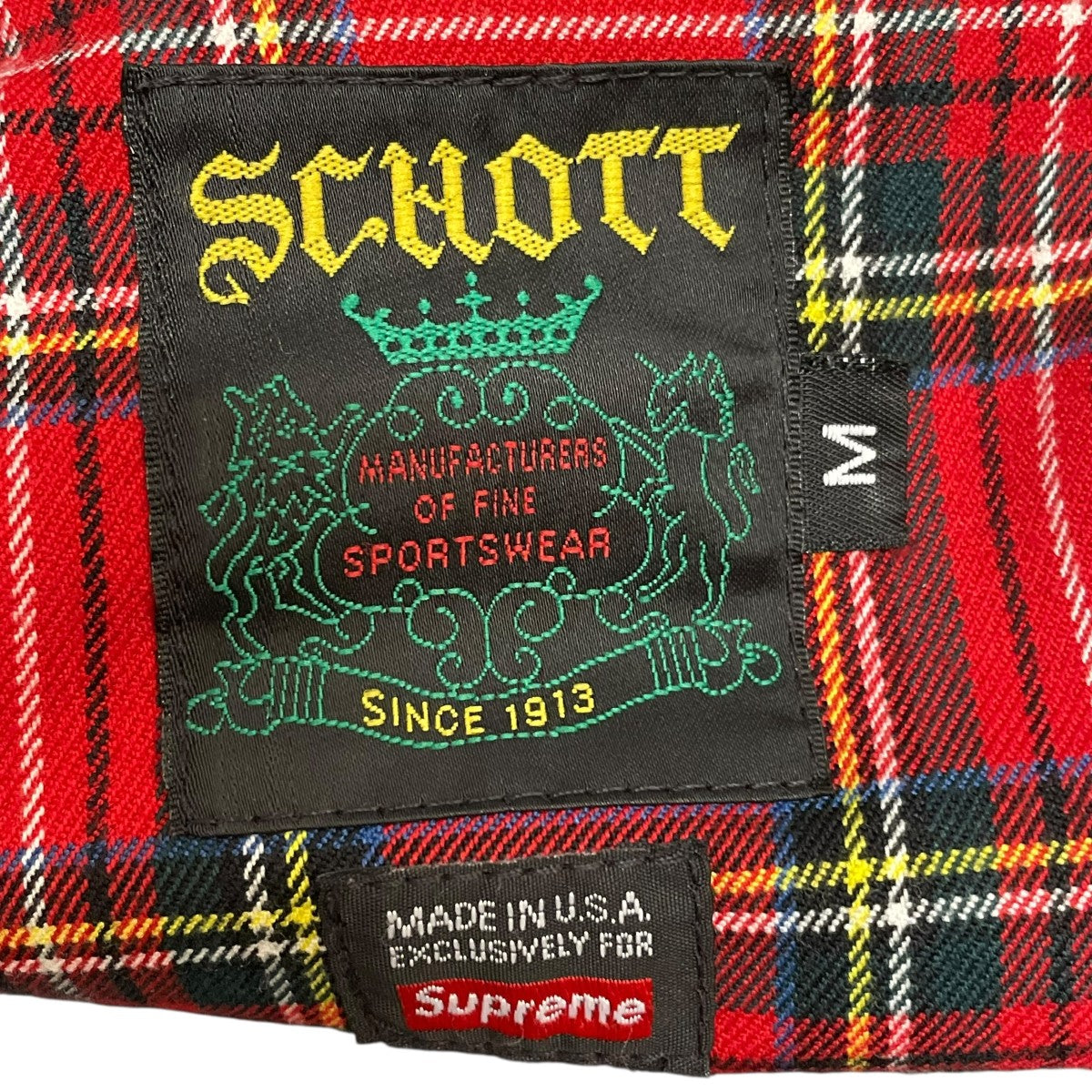 Schott×Supreme 16SSLeather Harrington Jacketレザージャケット 古着・中古-6枚目のアイテム画像