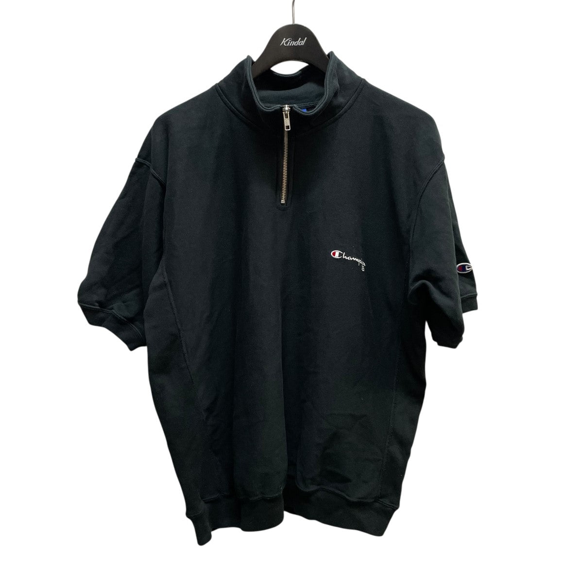 Champion バーガンディ ハーフジップ トレーナー L Champion バーガンディ ハーフジップ トレーナー L