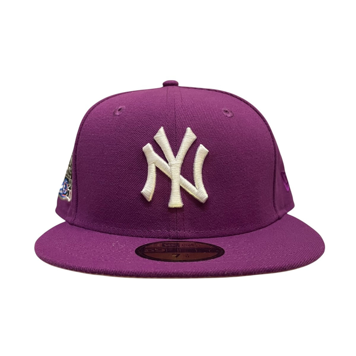 【珍品】ニューエラ　newera キャップ　パープル　麻　フリーサイズ 珍品】ニューエラ newera キャップ パープル 麻 フリーサイズ