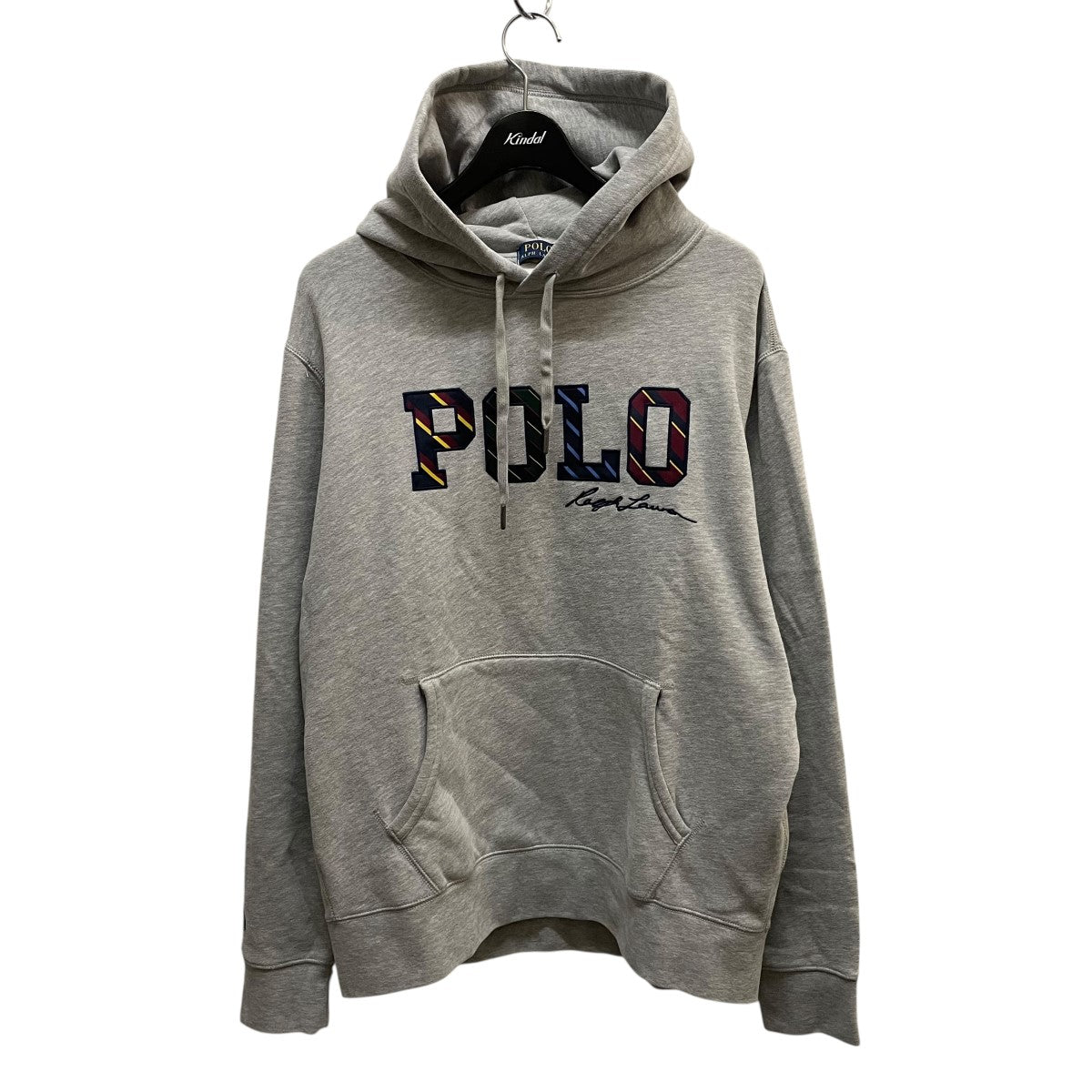 R*)様 ポロ ラルフローレン グレー パーカー ポロ ラルフローレン ワンポイント コットン サーマルパーカー