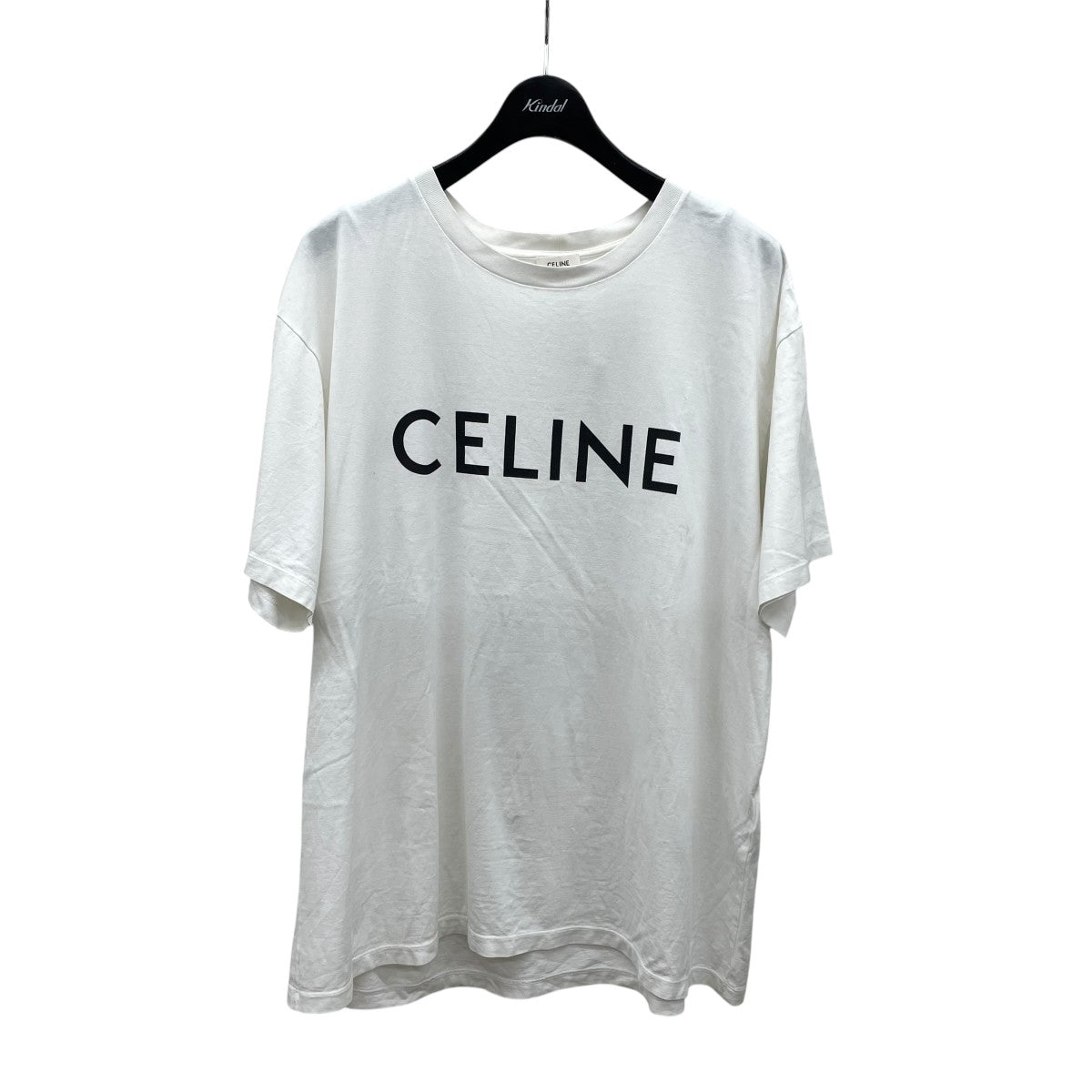 CELINE カットソー CELINE(セリーヌ) ロゴ半袖カットソー ホワイト サイズ XL｜【公式