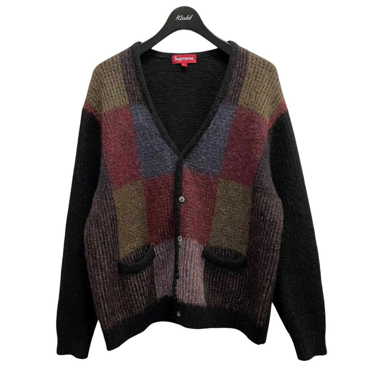トップス Supreme 22SS Brushed Grid Cardigan Supreme(シュプリーム) 22SSBrushed Grid Cardiganカーディガン