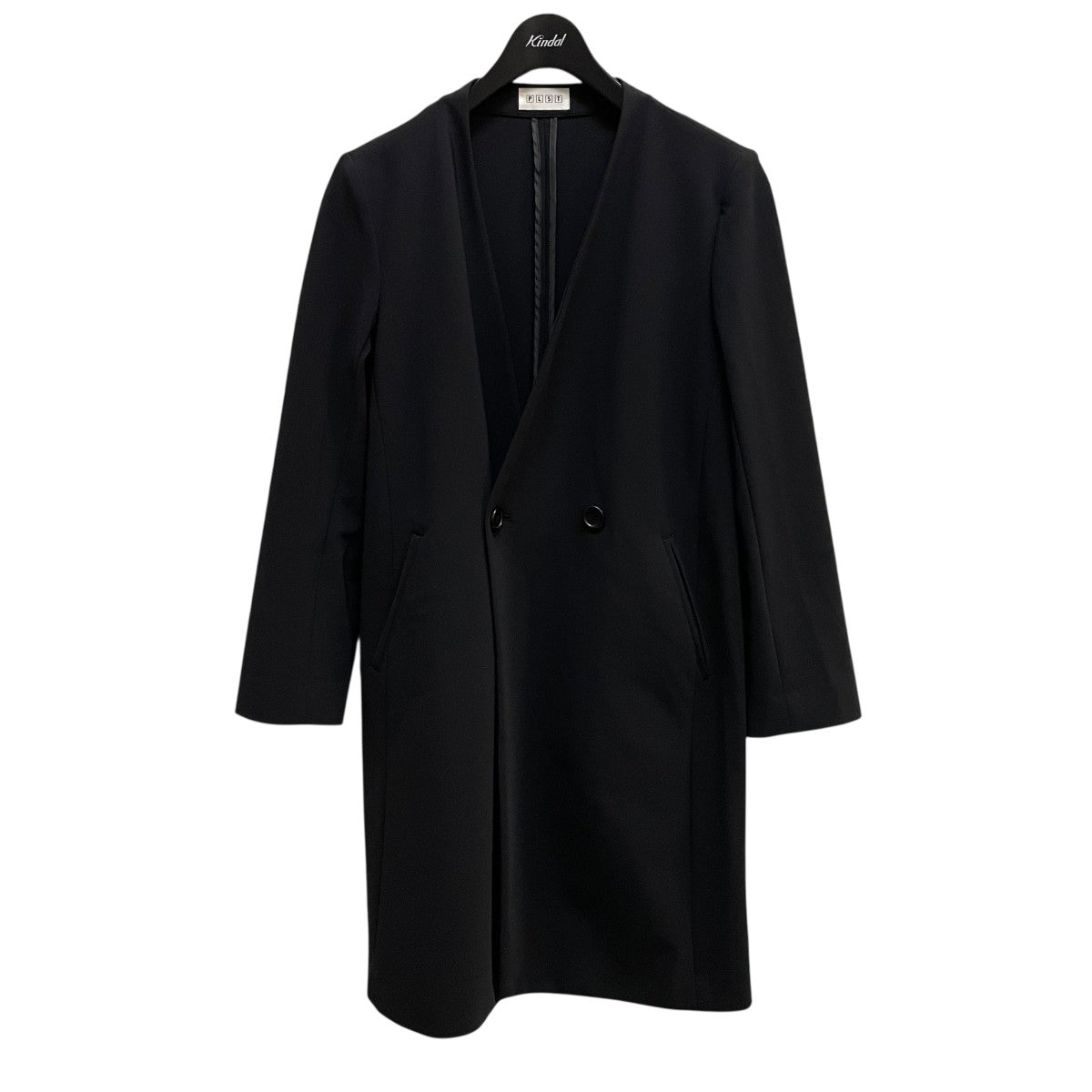 PLST　 ブラック ノーカラーセットアップ　L プラステメンズの機能性と上品なデザインを両立した人気シリーズ