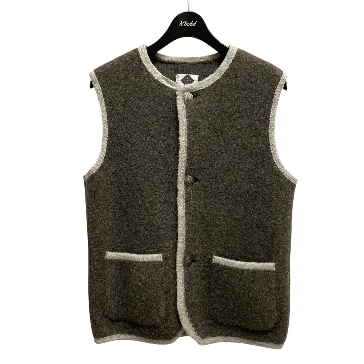 STAPF(シュタップ) ウール ラウンドネック チロリアン ベスト IP32-02