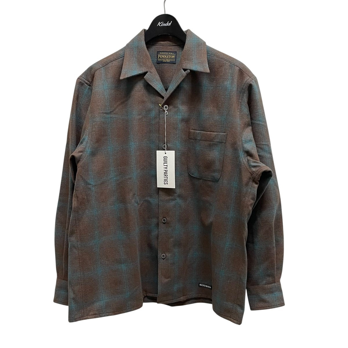 WACKO MARIA×PENDLETON WOOL OMBRE CHECK OPEN COLLAR SHIRT L／S