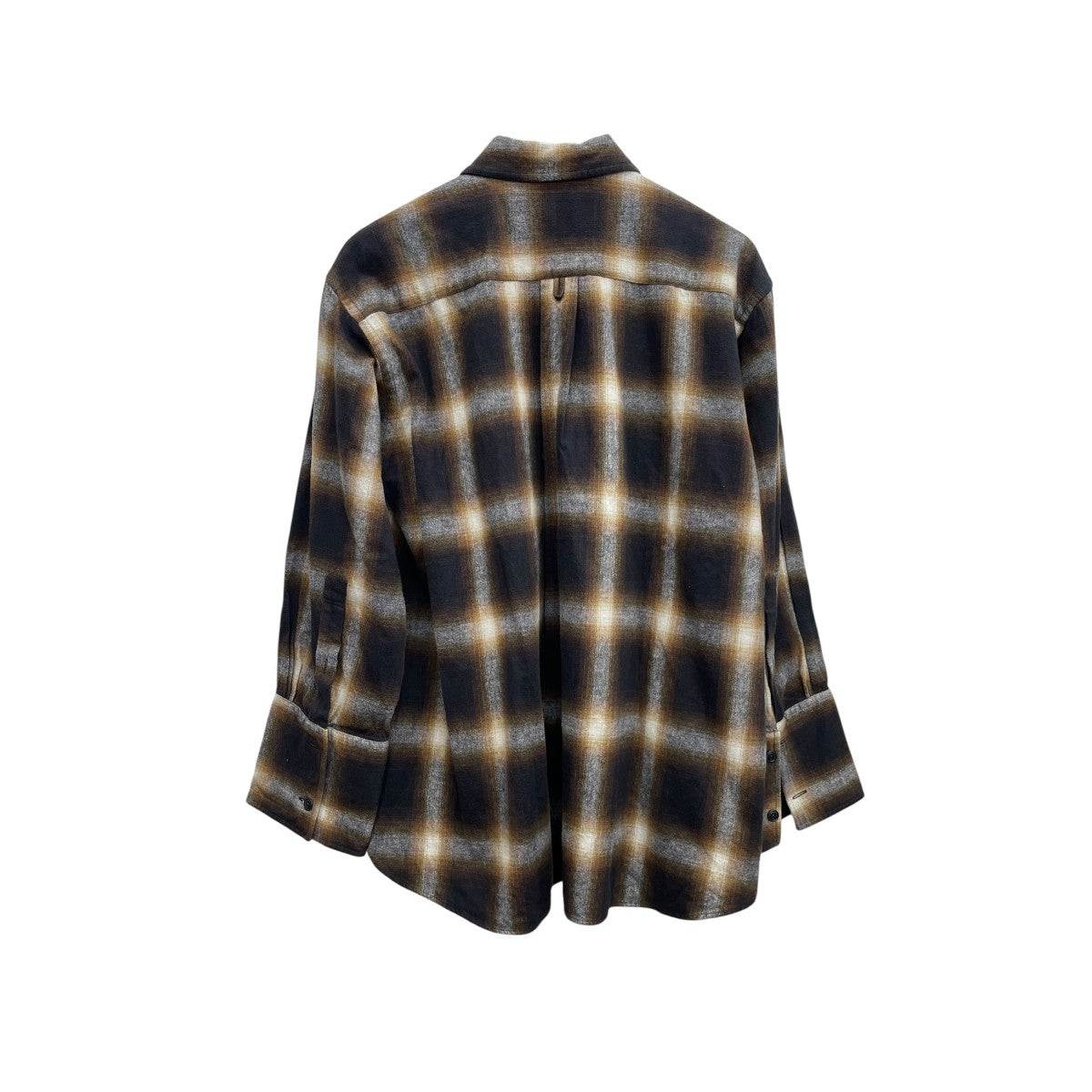 DOUBLE CUFF CHECK BLOUSEチェックシャツ