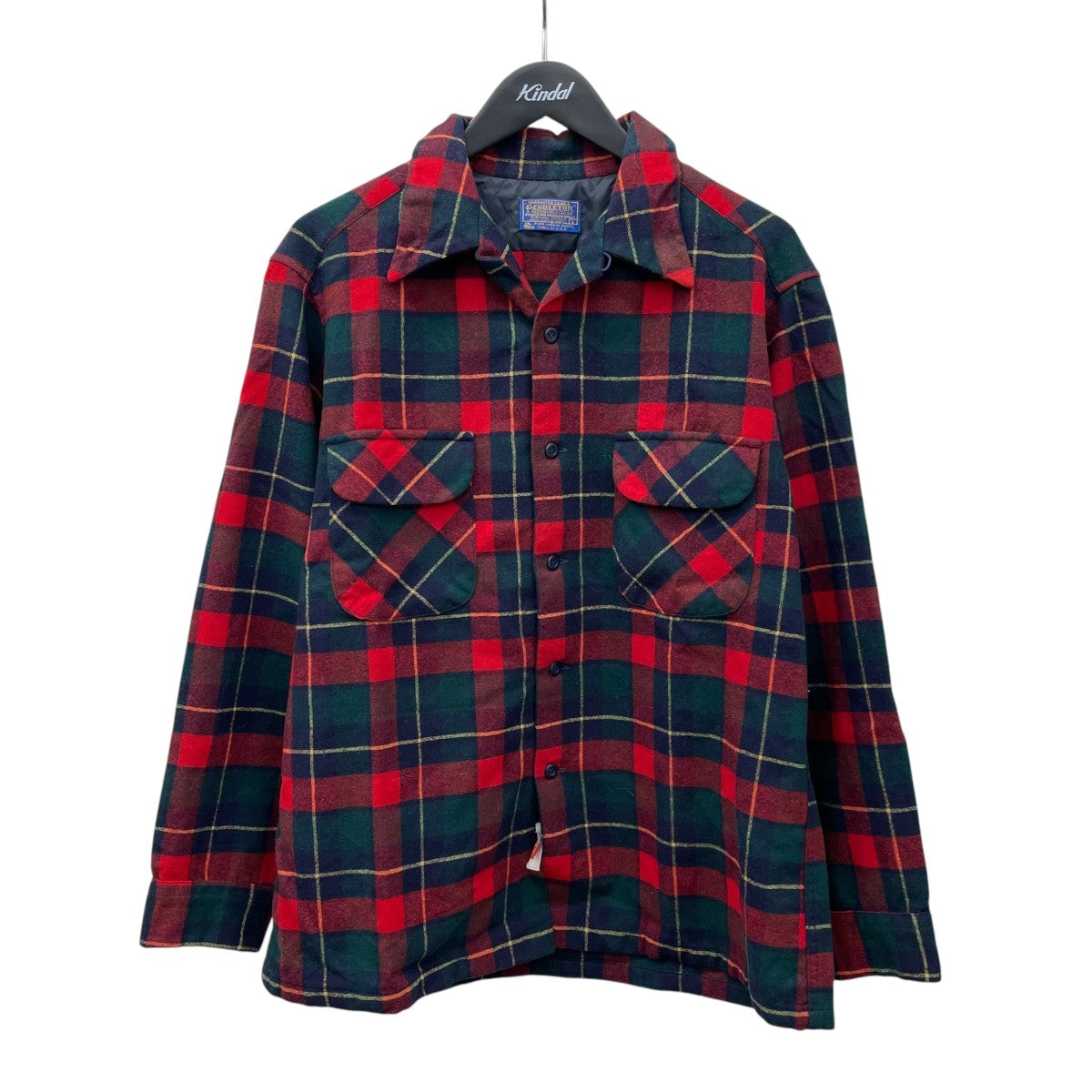 70s PENDLETON Wool ネルシャツ L PENDLETON(ペンドルトン) 70sネルシャツ レッド サイズ L｜【公式
