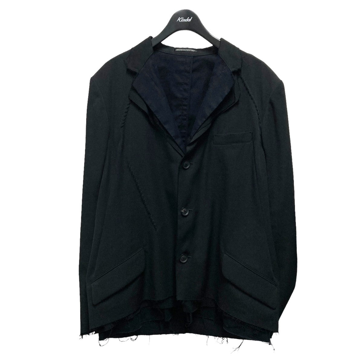 YOHJI YAMAMOTO pour homme(ヨウジヤマモトプールオム) Y-ショートJKT三重裁 HR-J09-802 ブラック サイズ  12｜【公式】カインドオルオンライン ブランド古着・中古通販【kindal】