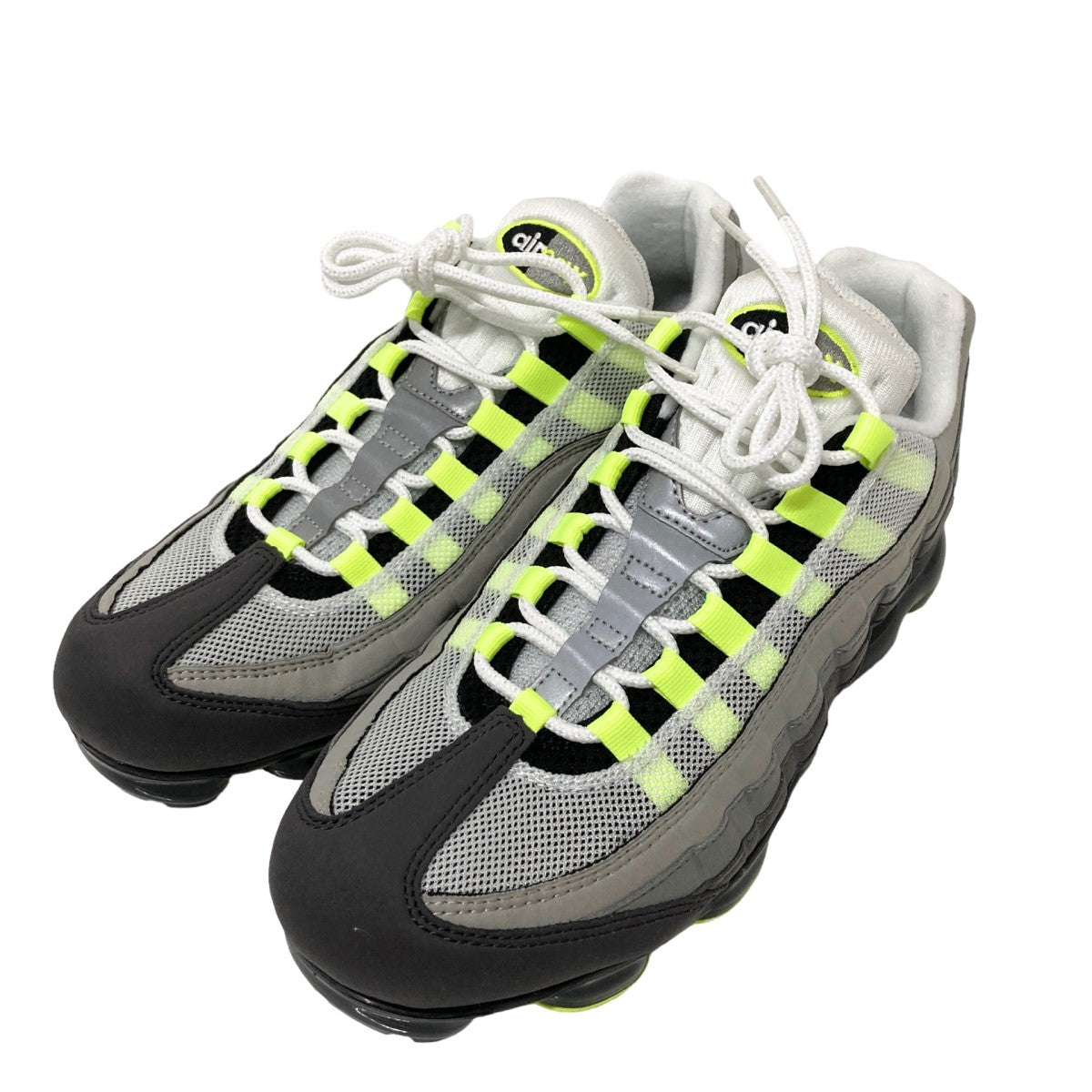 NIKE(ナイキ) AIR VAPORMAX 95 スニーカー AJ7292-001 NEON／グレー ...