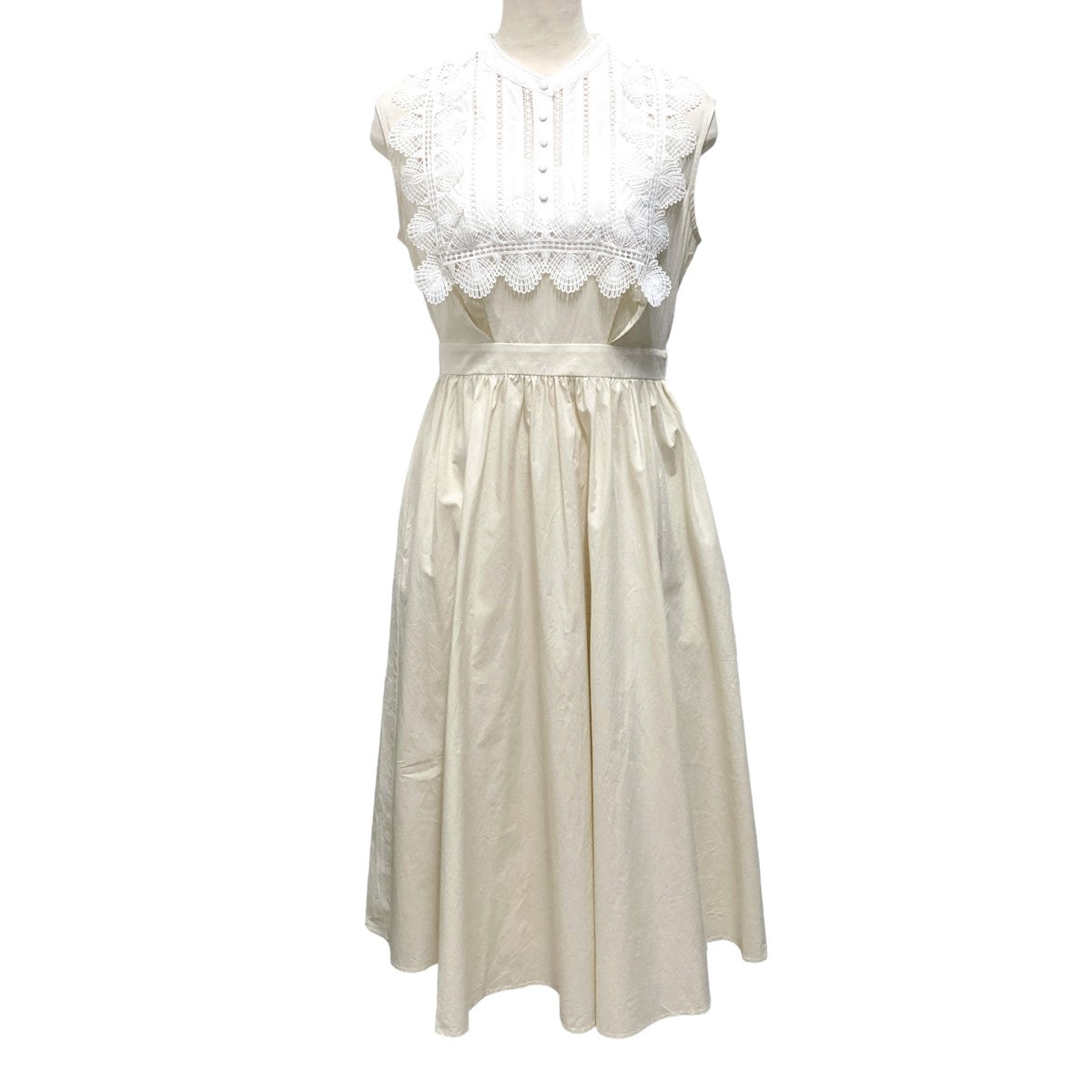 【販売半額】Grace Cotton-Blend Long Dress ワンピース