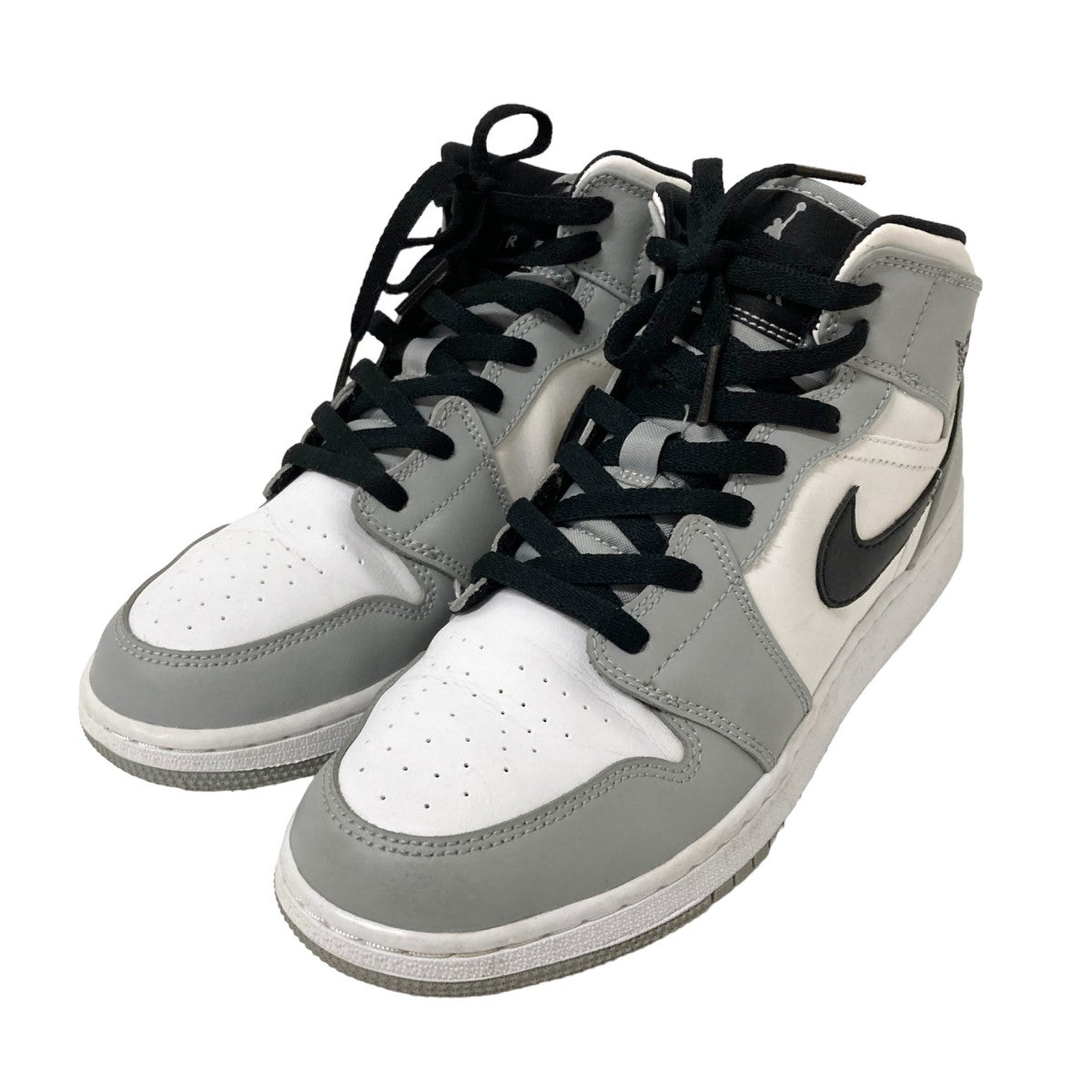 NIKE(ナイキ) AIR JORDAN 1 MID GS スニーカー 554725-092 ライトグレー サイズ  12｜【公式】カインドオルオンライン ブランド古着・中古通販【kindal】