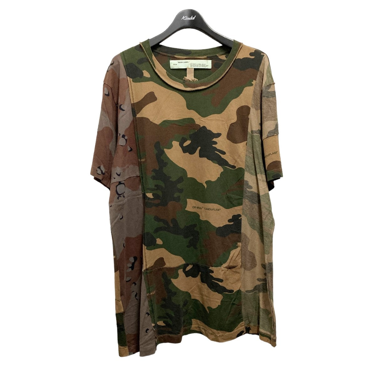 OFFWHITE(オフホワイト) Reconstructed Camouflage Tカモフラ半袖T ...