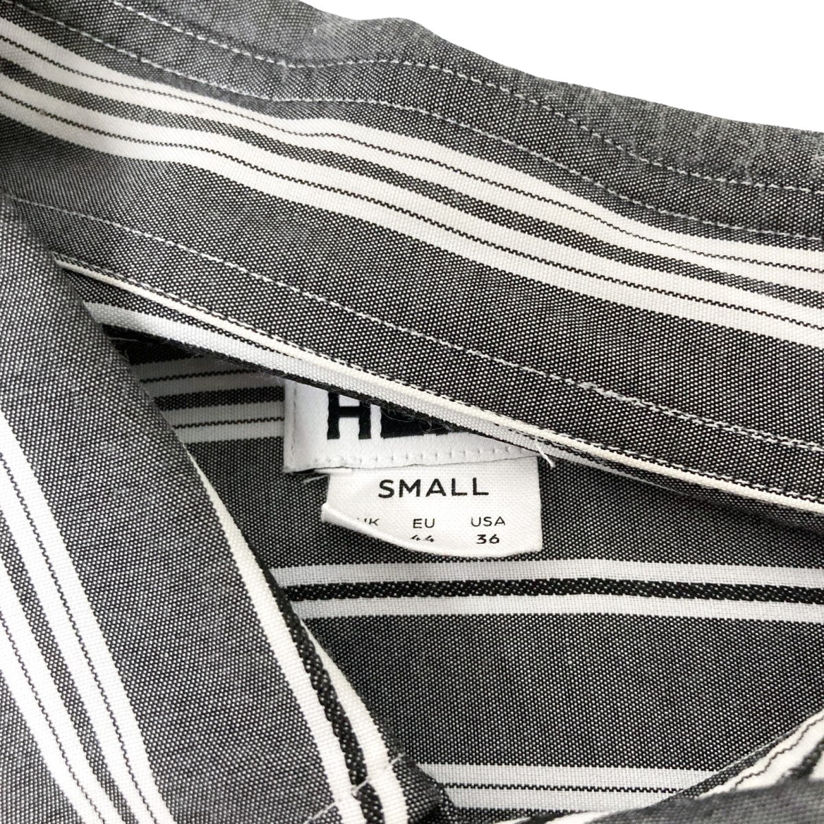 STRIPE BALOON REGULAR COLLAR SHIRTストライプ長袖シャツ1211 218 7433