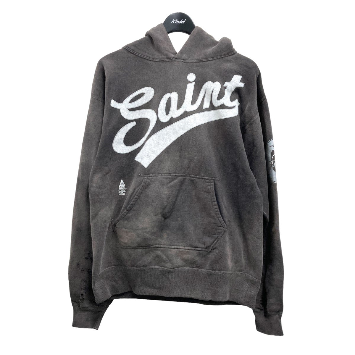 SAINT MICHAEL(セント マイケル) HOODIE FOCUS 21AW ダメージ加工スウェット SM-A21-0000-037  SM-A21-0000-037 グレー サイズ 13｜【公式】カインドオルオンライン ブランド古着・中古通販【kindal】