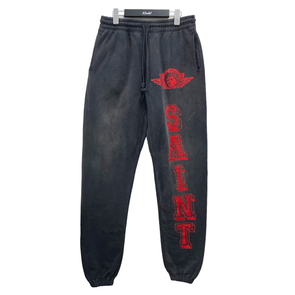 SAINT MICHAEL(セント マイケル) SWEAT PANTS SM-YS8-0000-041 SM-YS8-0000-041 グレー×レッド  サイズ 13｜【公式】カインドオルオンライン ブランド古着・中古通販【kindal】