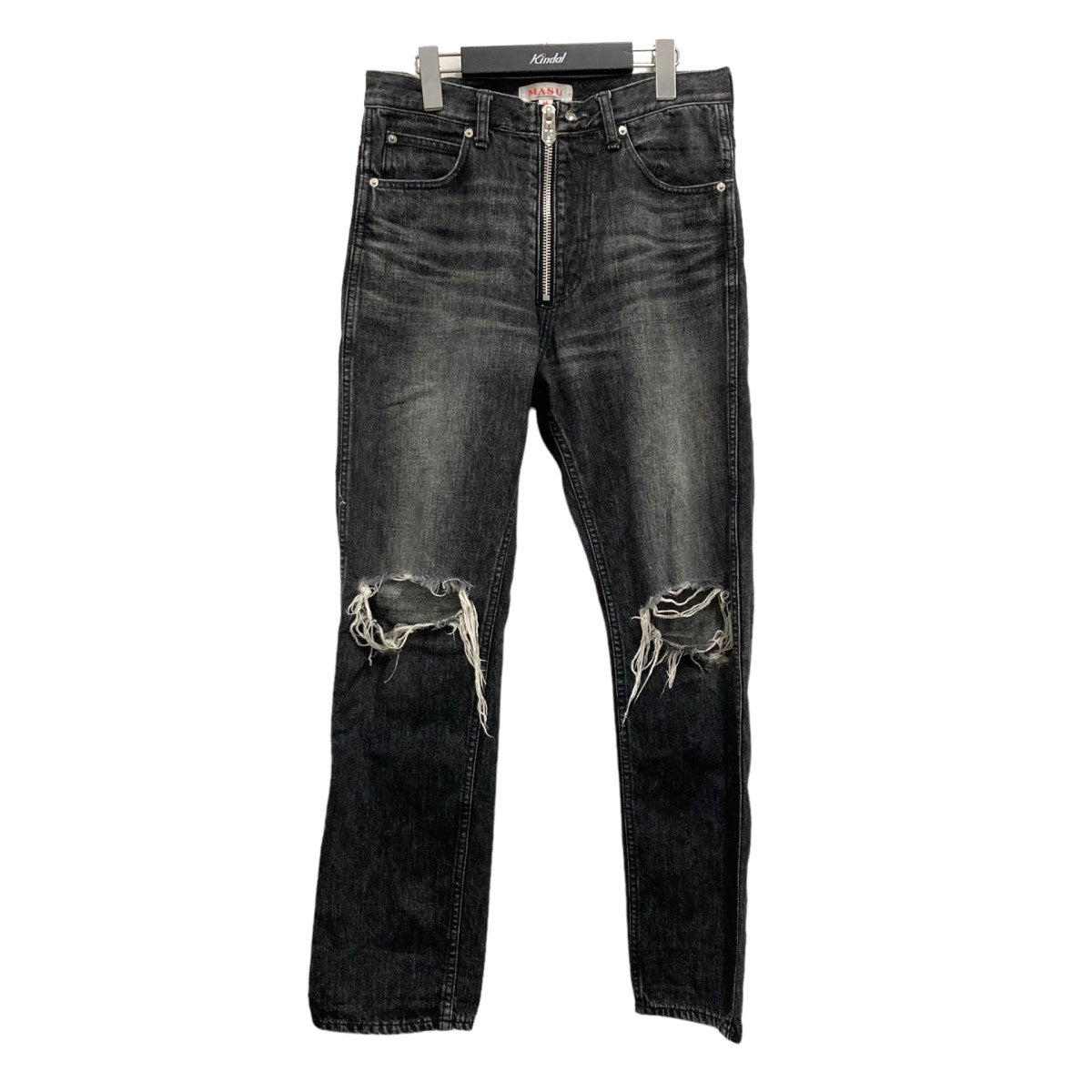 MASU(エムエーエスユー) TIGHT FIT DAMAGED JEANS デニムパンツ MVFWPT0422 MVFWPT0422 ブラック  サイズ 13｜【公式】カインドオルオンライン ブランド古着・中古通販【kindal】