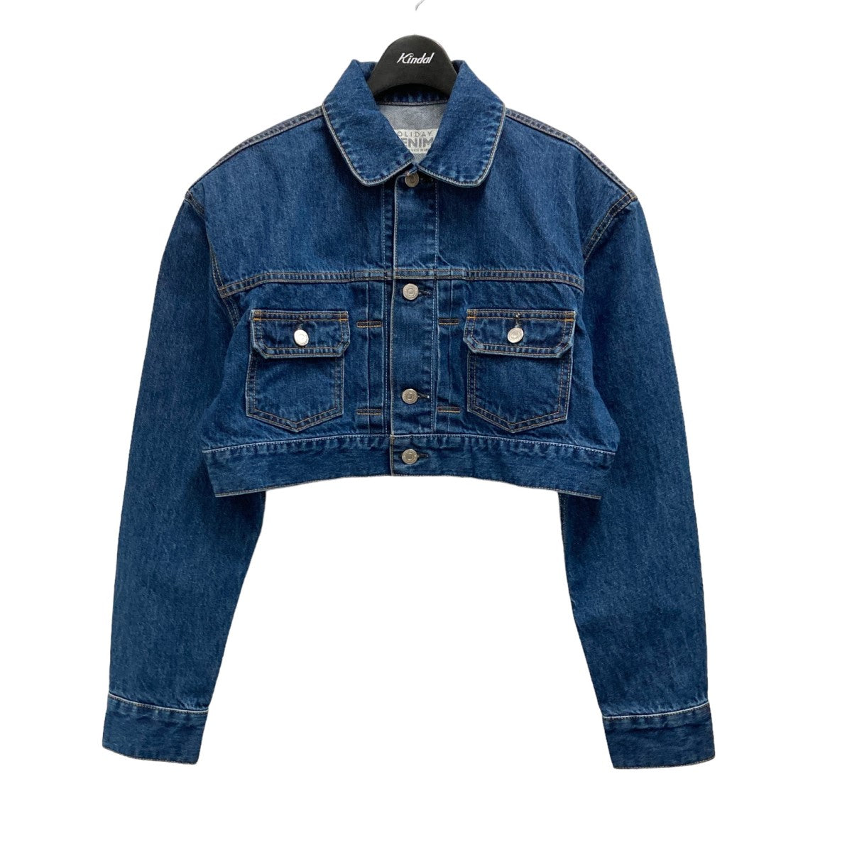 holiday(ホリデー) CROPPED DENIM JACKET 23102049 23102049 ブルー サイズ  13｜【公式】カインドオルオンライン ブランド古着・中古通販【kindal】