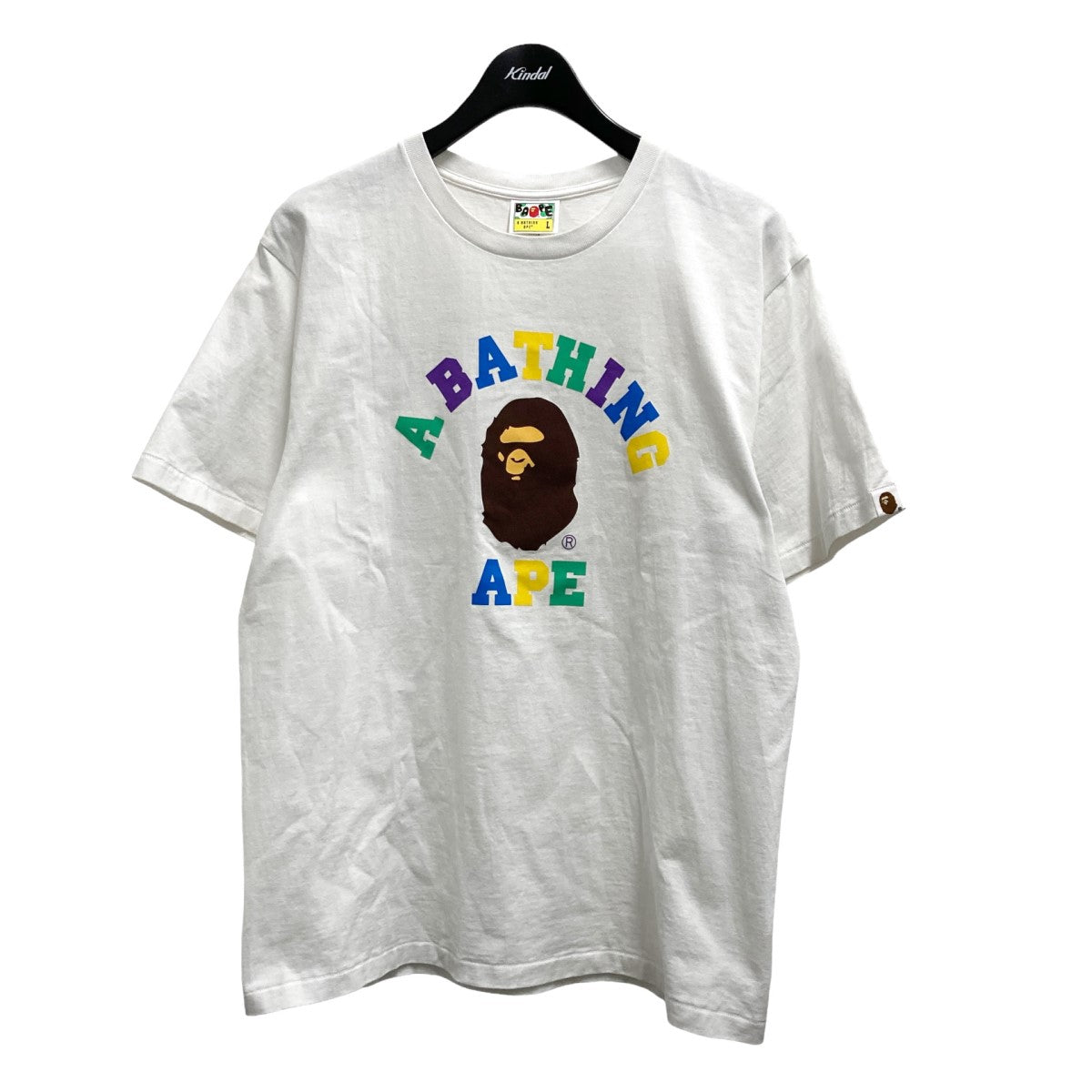 A BATHING APE(アベイシングエイプ) Colours College T-Shirt プリントTシャツ 001TEJ301016M  001TEJ301016M ホワイト サイズ 13｜【公式】カインドオルオンライン ブランド古着・中古通販【kindal】