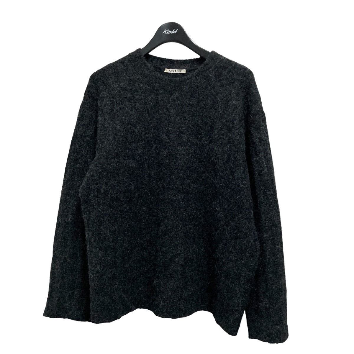 AURALEE(オーラリー) BABY ALPACA WOOL WIDE RIB KNIT P／Oアルパカ混ニットA21AP02BA  A21AP02BA グレー サイズ 3｜【公式】カインドオルオンライン ブランド古着・中古通販【kindal】