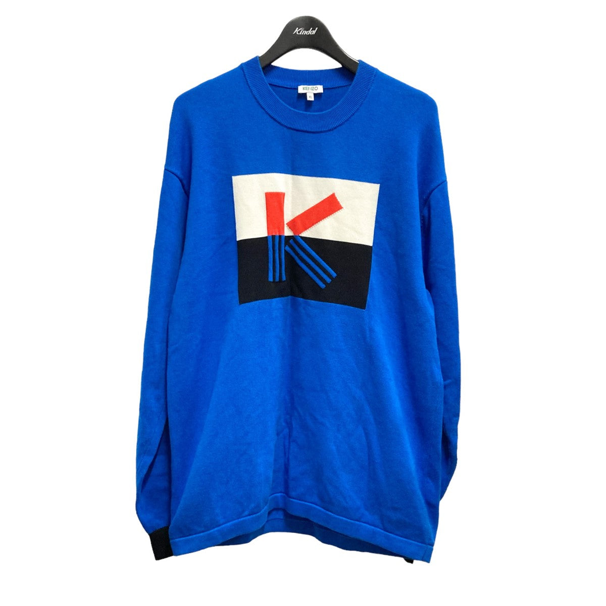 KENZO(ケンゾー) K Colorblock Sweater F955PU2403LB F955PU2403LB ブルー サイズ  XL｜【公式】カインドオルオンライン ブランド古着・中古通販【kindal】