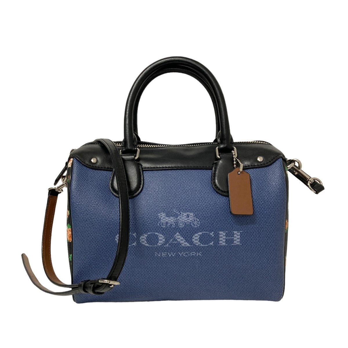 COACH(コーチ) 花柄2WAYショルダーバッグF57533 F57533 ネイビー×ブラウン サイズ 15｜【公式】カインドオルオンライン  ブランド古着・中古通販【kindal】