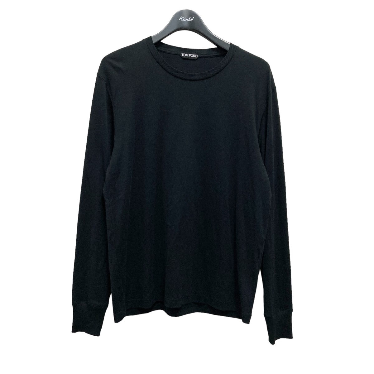 TOM FORD(トムフォード) シルク混長袖Tシャツ ブラック サイズ 15 