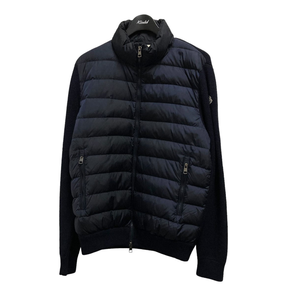 MONCLER(モンクレール) MAGLIONE TRICOT CARDIGAN中綿ジャケットA20919403000 A20919403000  ネイビー サイズ L｜【公式】カインドオルオンライン ブランド古着・中古通販【kindal】