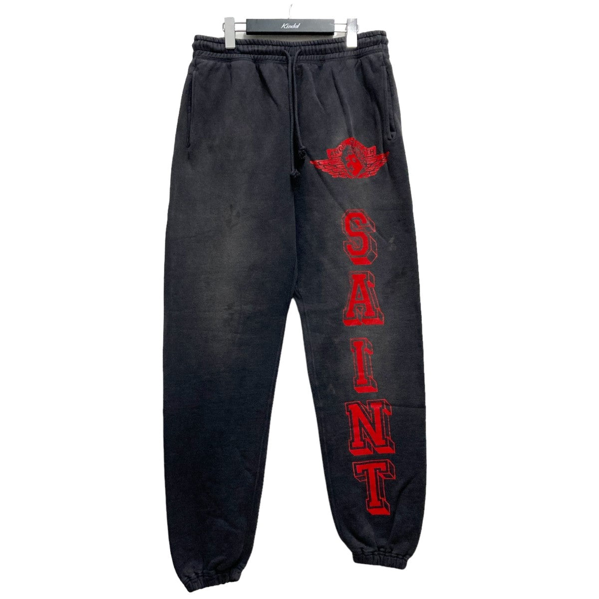 SAINT MICHAEL(セントマイケル) SWEAT PANTSダメージ加工スウェットパンツSM YS8 0000 041 SM YS8 0000  041 ブラック サイズ M｜【公式】カインドオルオンライン ブランド古着・中古通販【kindal】