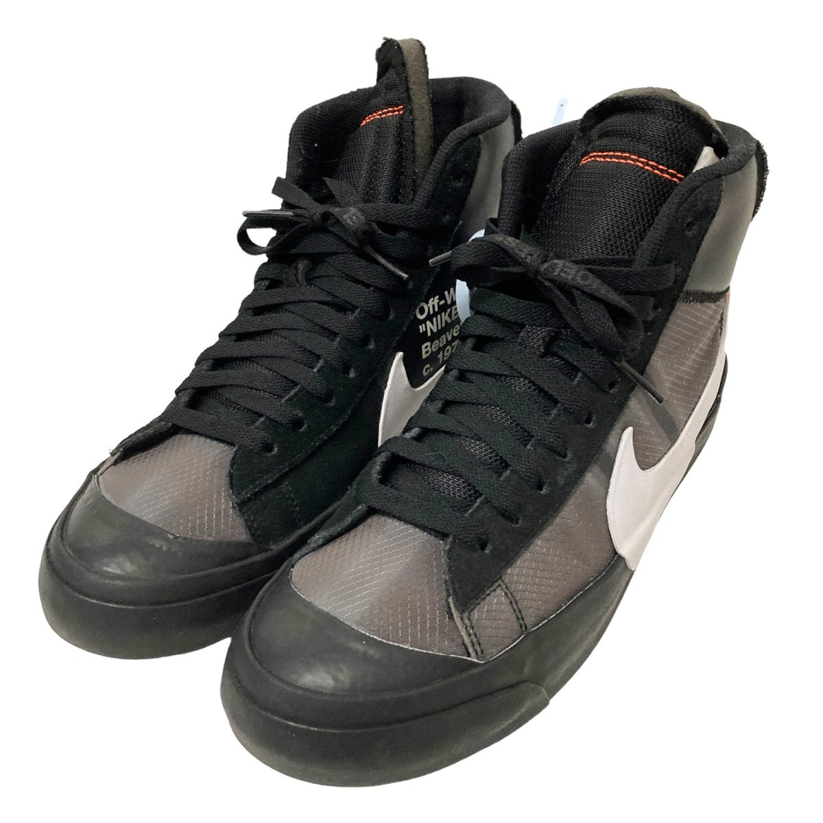 NIKE×OFFWHITE THE 10 ： NIKE BLAZER MIDスニーカーAA3832 001 AA3832 001 ブラック サイズ  28cm｜【公式】カインドオルオンライン ブランド古着・中古通販【kindal】