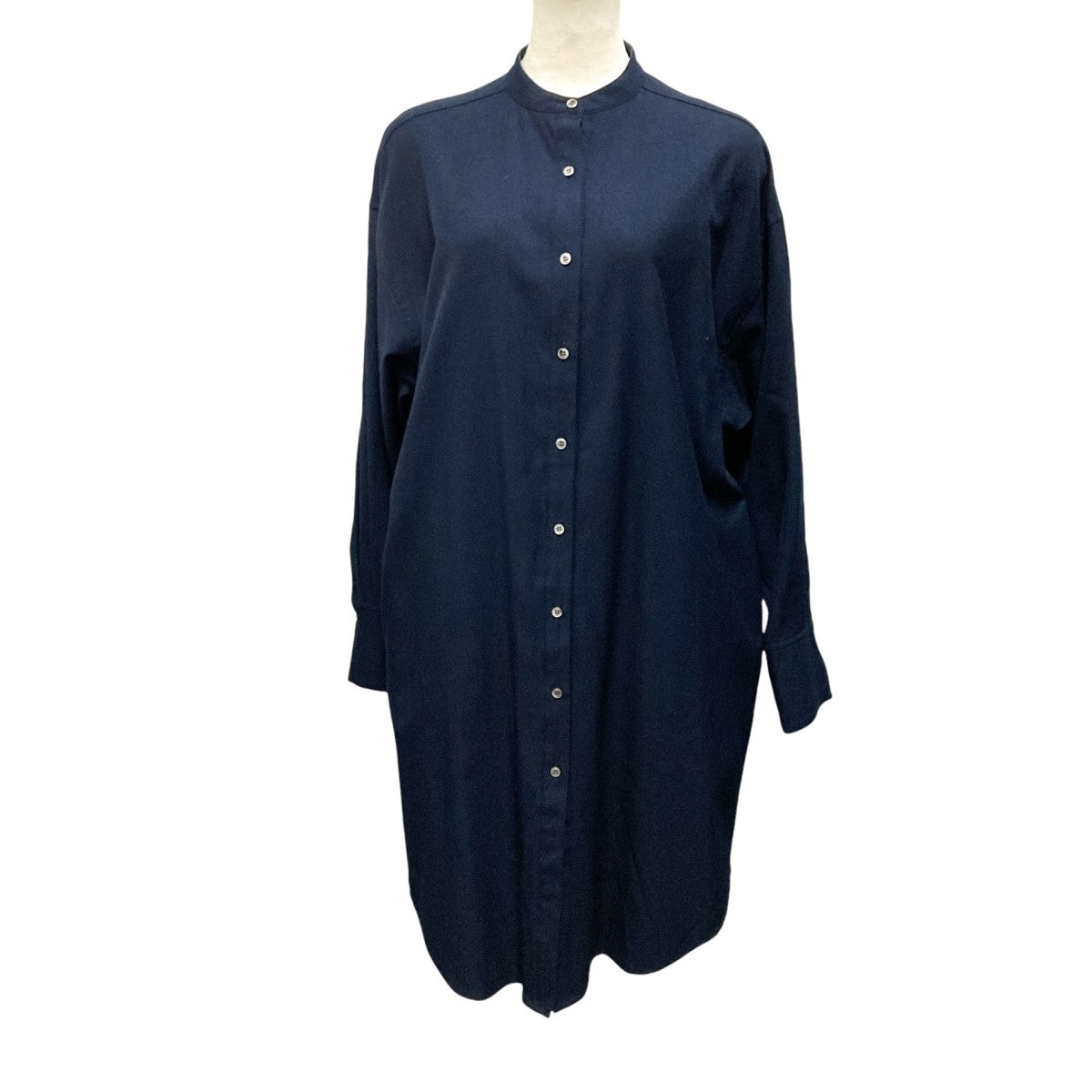 FLORENT(フローレント) Bandcollar shirt dressシャツワンピース2108F05003 2108F05003 ネイビー  サイズ 00｜【公式】カインドオルオンライン ブランド古着・中古通販【kindal】