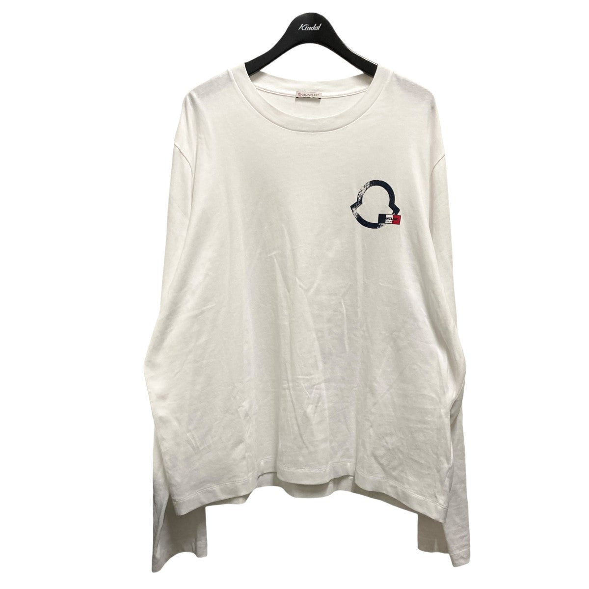 MONCLER(モンクレール) 長袖TシャツI20918D00016 I20918D00016 ホワイト サイズ  XXL｜【公式】カインドオルオンライン ブランド古着・中古通販【kindal】