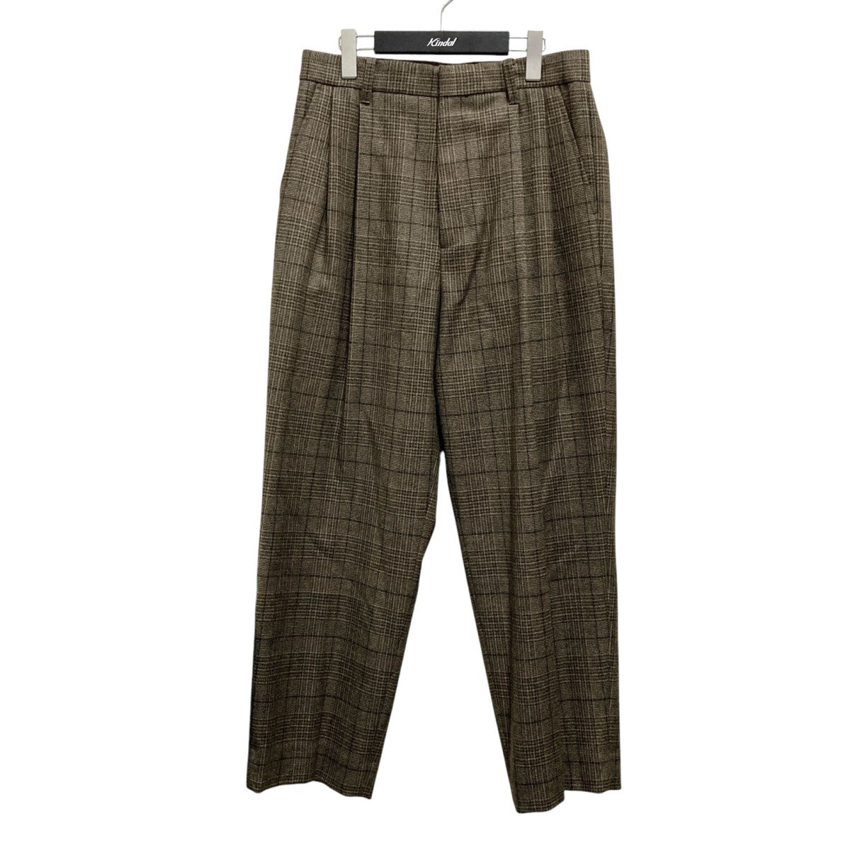 stein(シュタイン) EX WIDE TAPERED TROUSERSチェックテーパードパンツ 