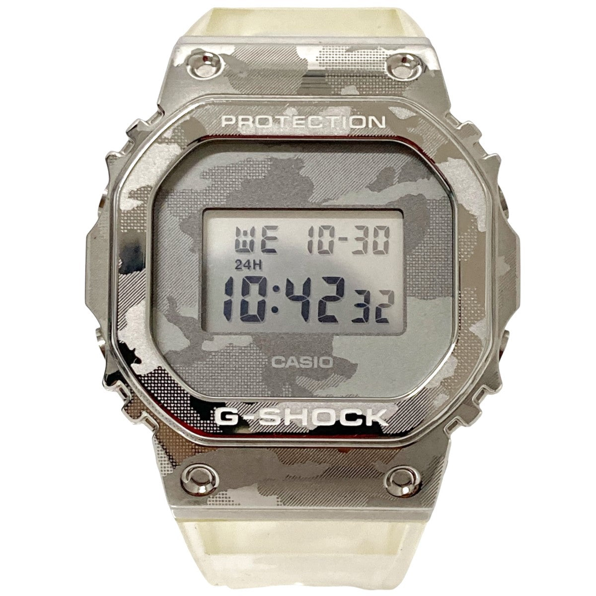 CASIO(カシオ) G SHOCK Skeleton Camouflage Seriesカモフラ柄デジタルウォッチGM 5600SCM GM  5600SCM シルバー×クリア｜【公式】カインドオルオンライン ブランド古着・中古通販【kindal】