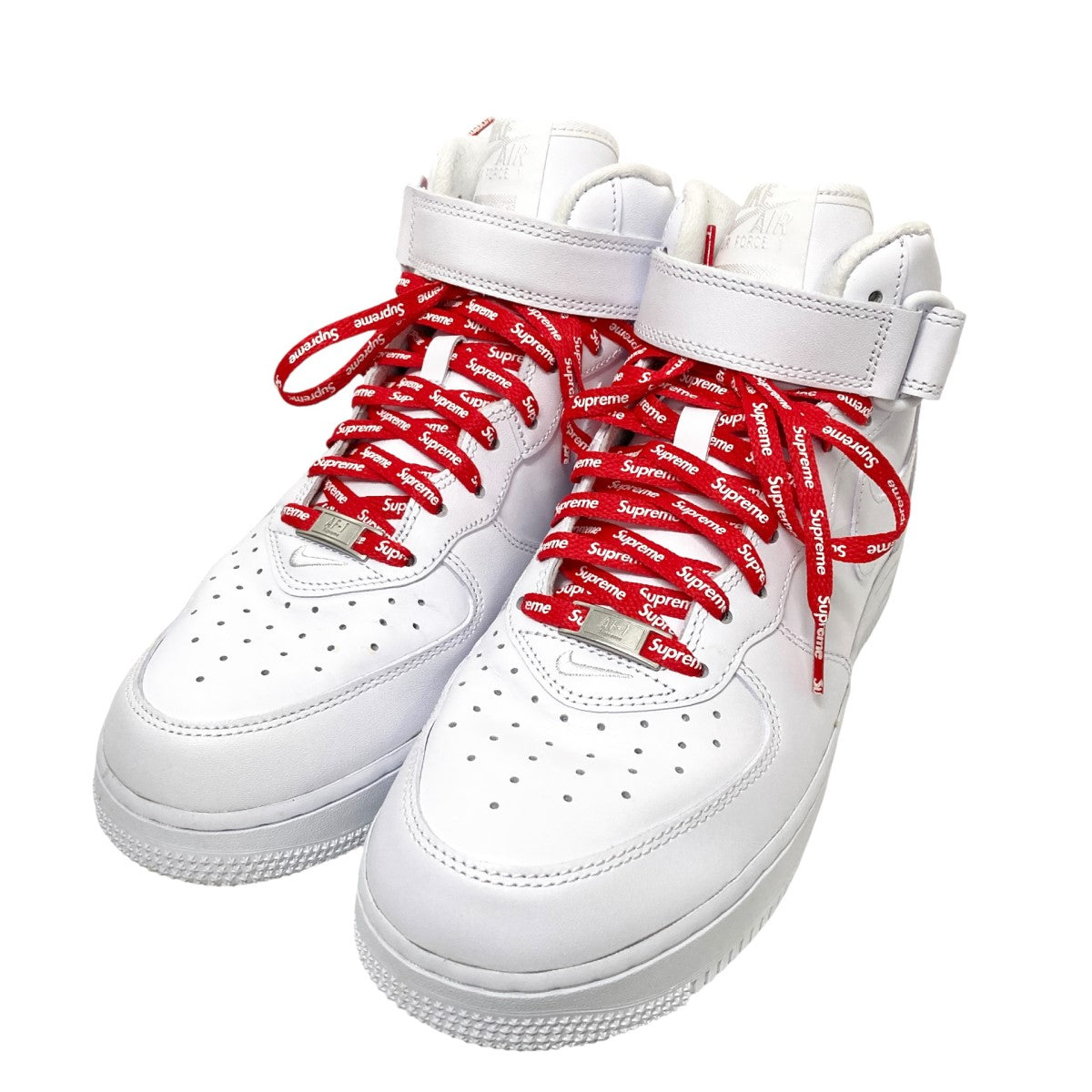 NIKE×Supreme AIR FORCE 1 MID SPハイカットスニーカーFZ8784 100 FZ8784 100 ホワイト×レッド サイズ  26.5cm｜【公式】カインドオルオンライン ブランド古着・中古通販【kindal】