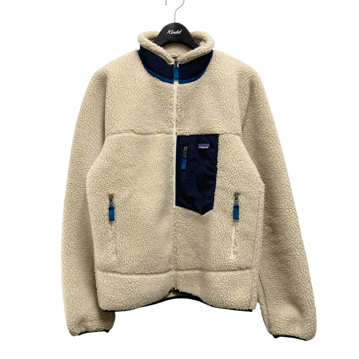 Patagonia(パタゴニア) ボアジャケット23056FA18 23056FA18 ベージュ×ネイビー サイズ S｜【公式】カインドオルオンライン  ブランド古着・中古通販【kindal】