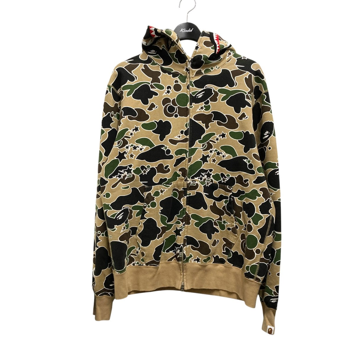 PGG◾️ナイロンパーカー◾️ マーブル柄 A BATHING APE(アベイシングエイプ) カモフラ柄ジップパーカー