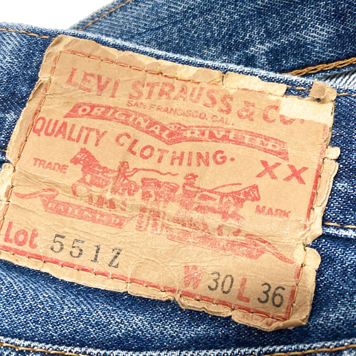LEVI’S デニムパンツ551Z XX 古着・中古-6枚目のアイテム画像