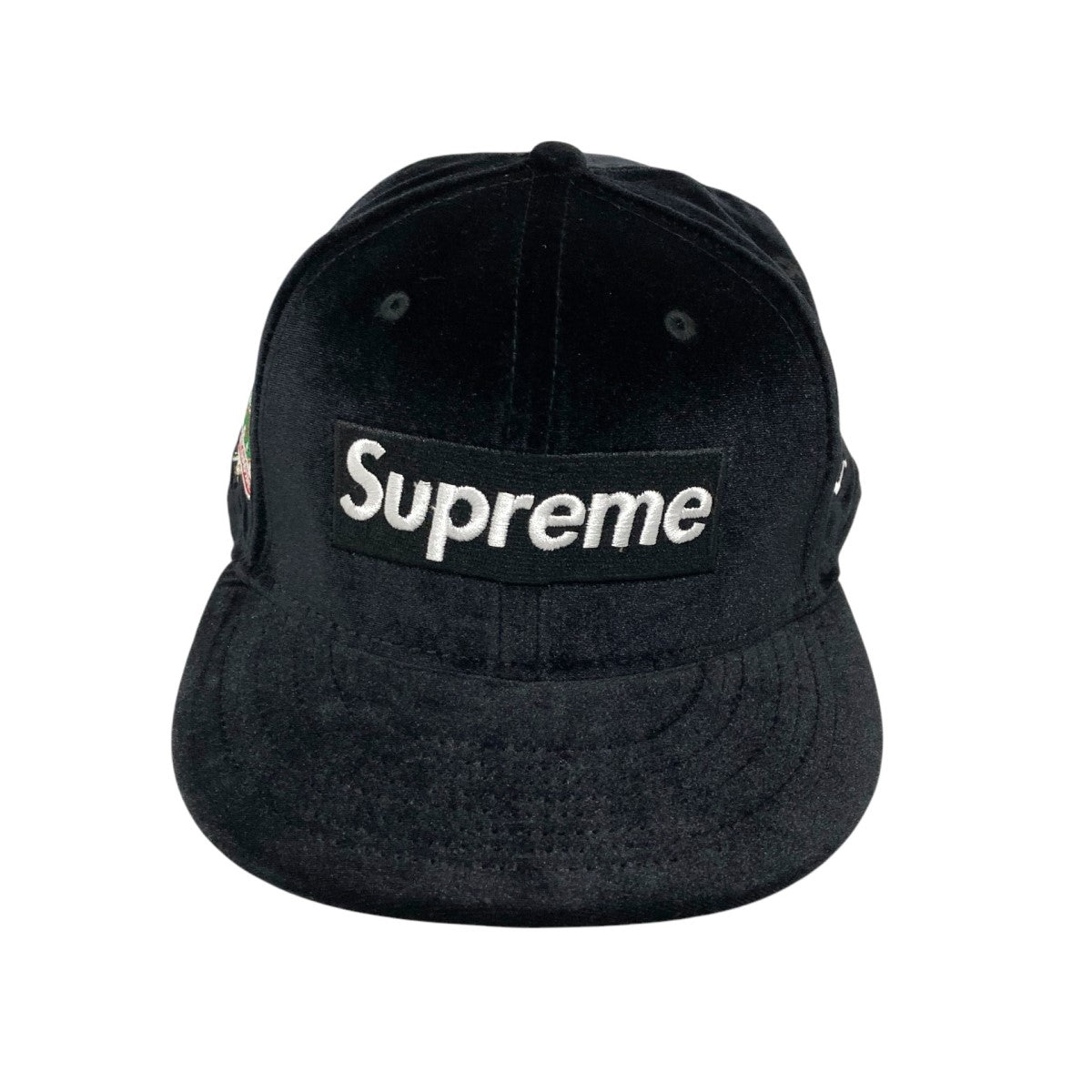 Supreme×New Era Velour Box Logoベルベットキャップ 古着・中古-2枚目のアイテム画像