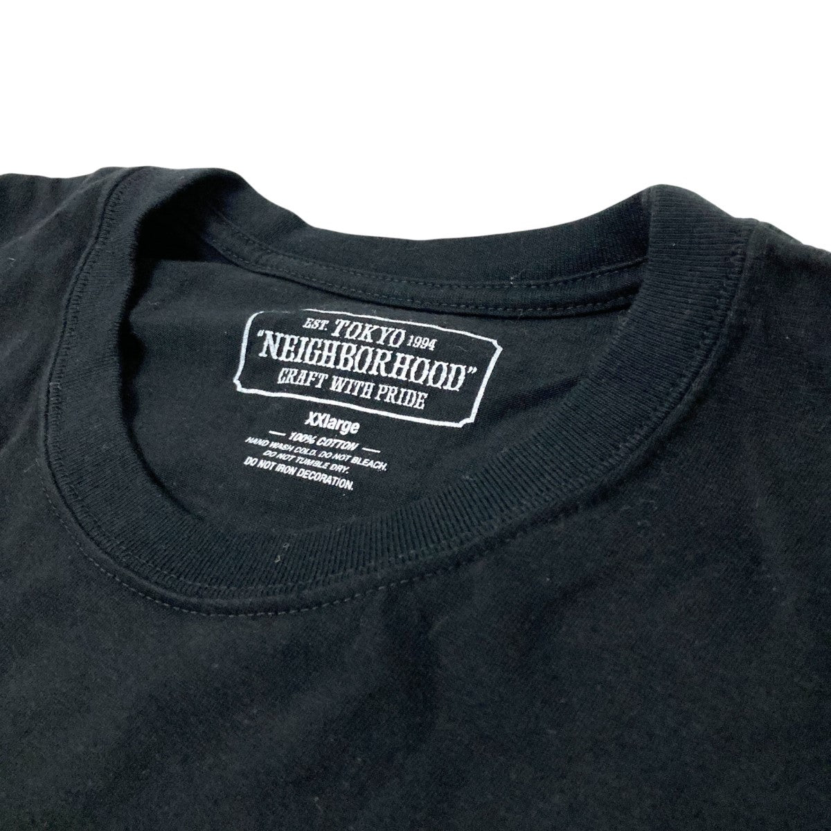 NEIGHBORHOOD バックサークルロゴプリントTシャツ 古着・中古-3枚目のアイテム画像