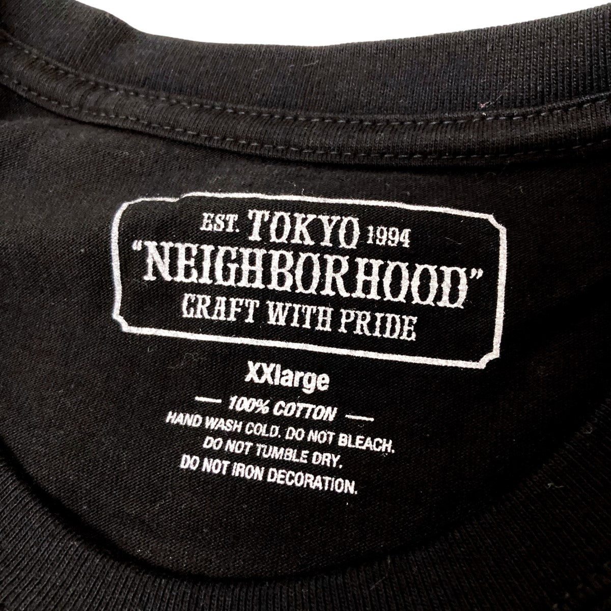 NEIGHBORHOOD バックサークルロゴプリントTシャツ 古着・中古-4枚目のアイテム画像
