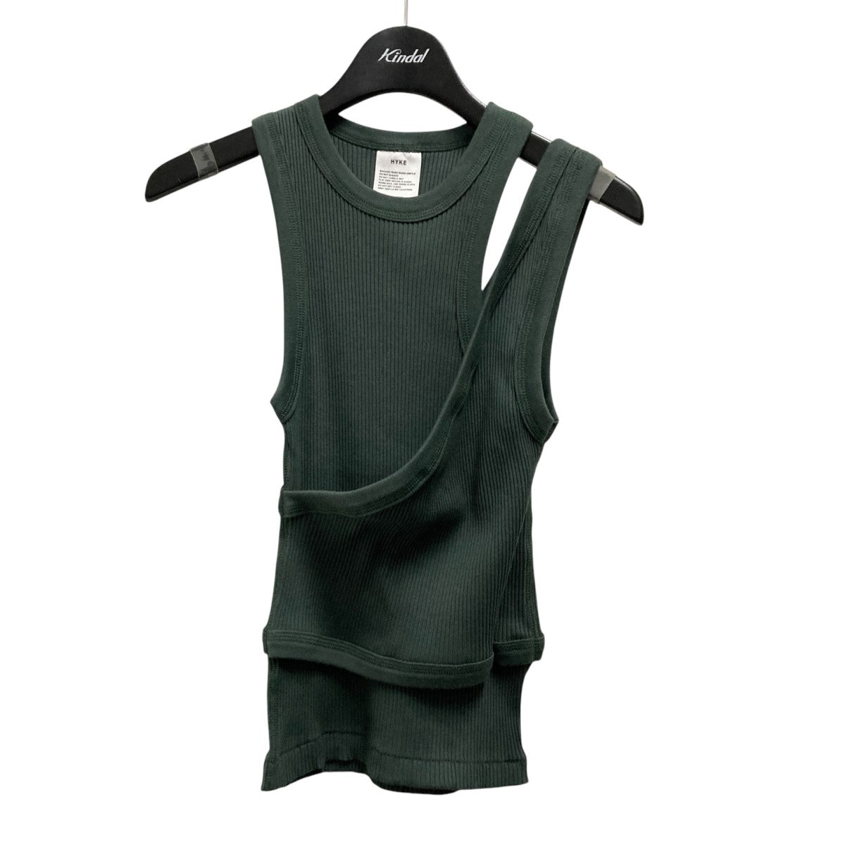 HYKE DOUBLE SHOULDER TANK TOPリブタンクトップ 古着・中古-1枚目のアイテム画像