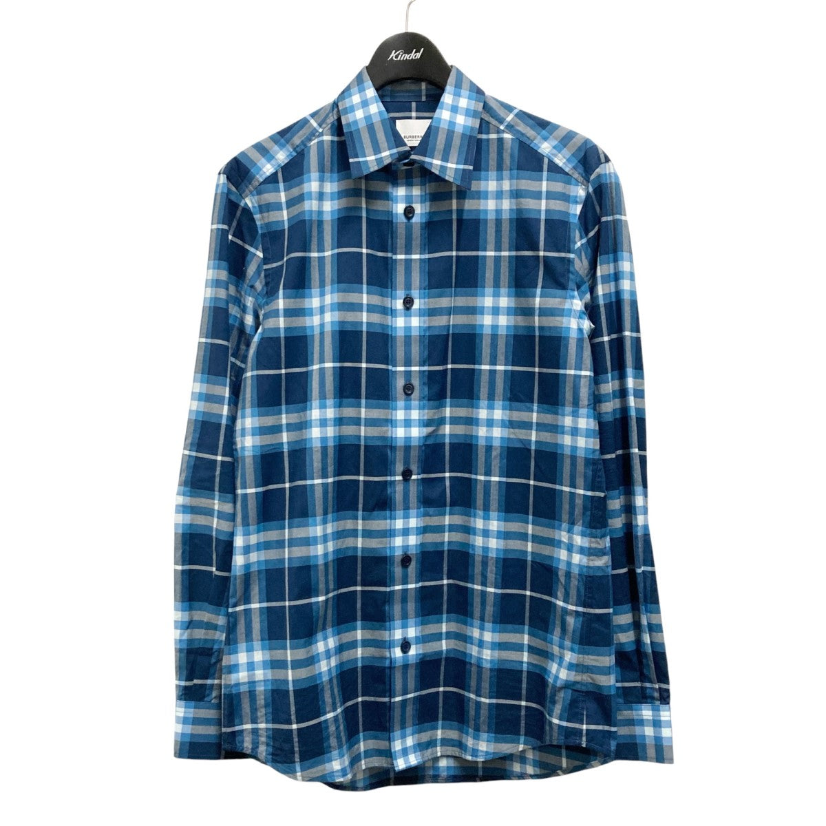 BURBERRY(バーバリー) チェックシャツ8050360 8050360 ブルー×ホワイト 