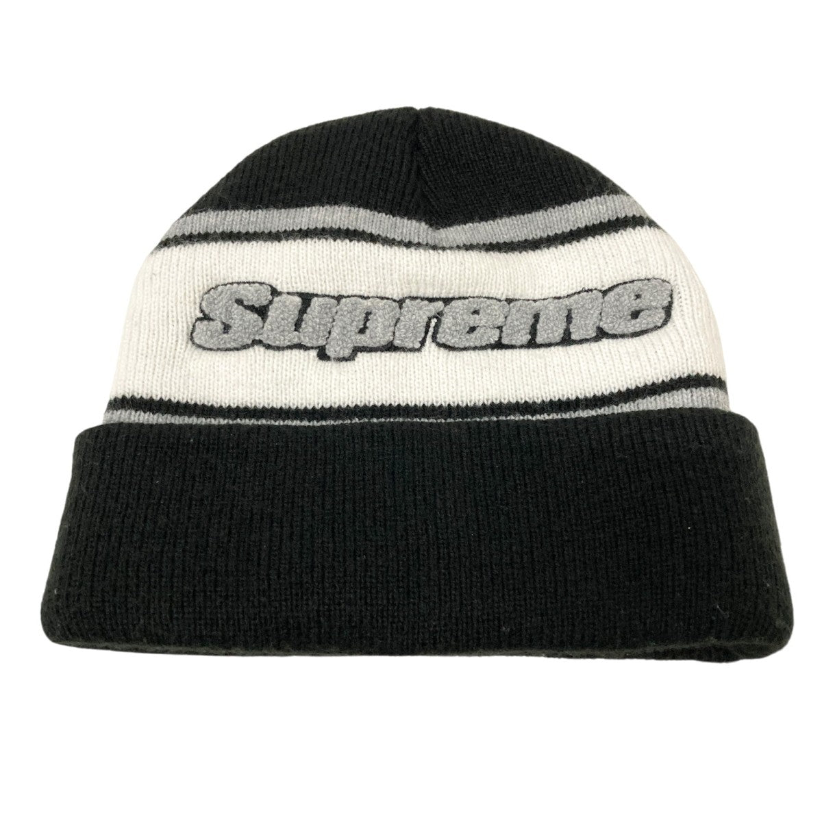 Supreme(シュプリーム) Chenille Stripe Beanieニットキャップ