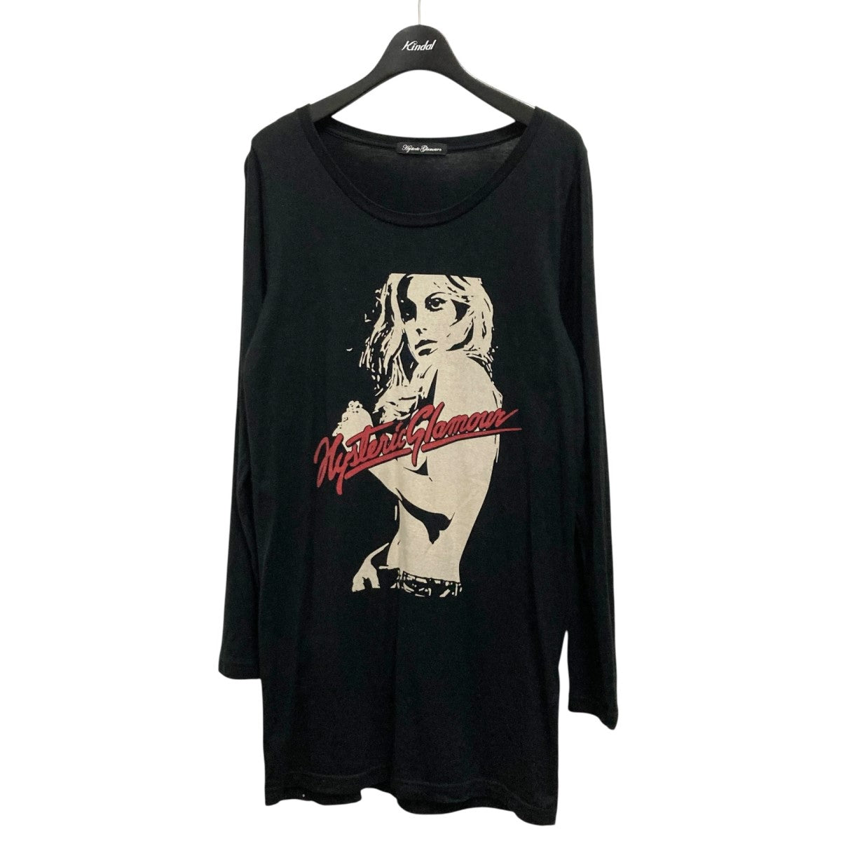ヒステリックグラマー ガールプリント Tシャツ Lサイズ 黒