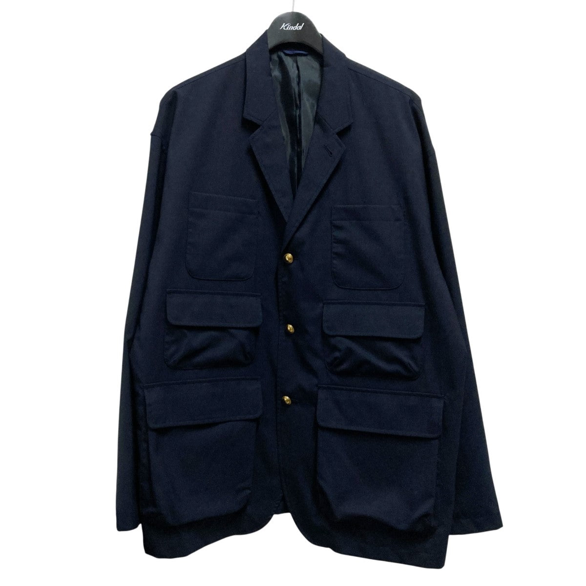 【美品】Beams 3ステップポケットブレザージャケット Sサイズ BEAMS（ビームス）3ステップ ポケット ブレザージャケット