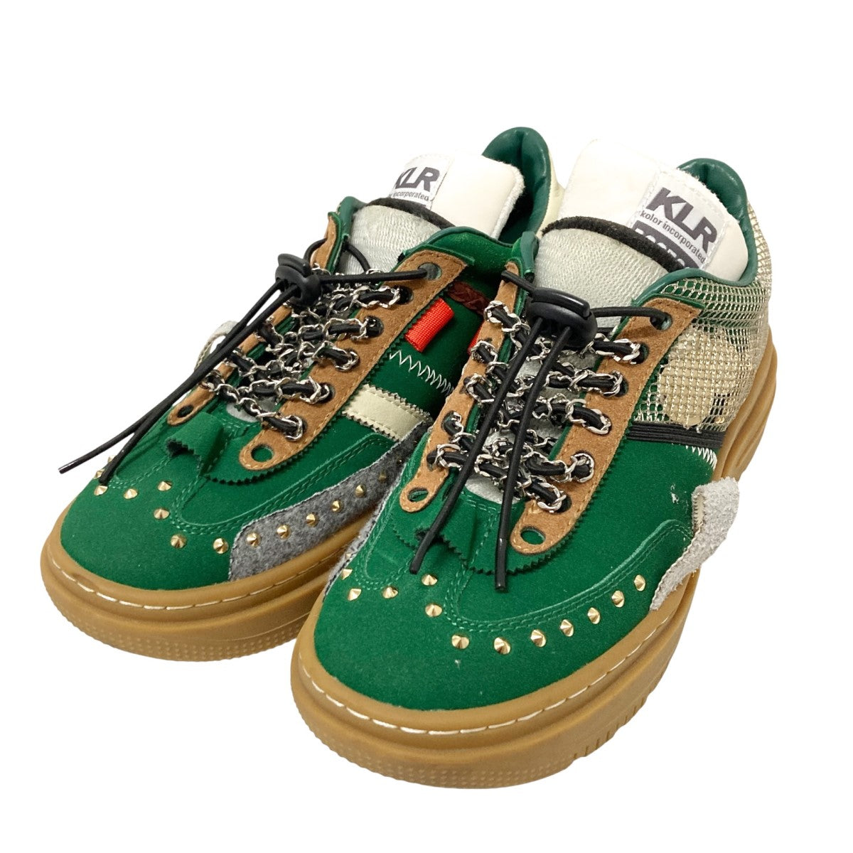 靴 kolor 23fw sneaker MICHAEL KORS POPPY COLOR-BLOCK LOGO SNEAKER - POWDER BLUSH
