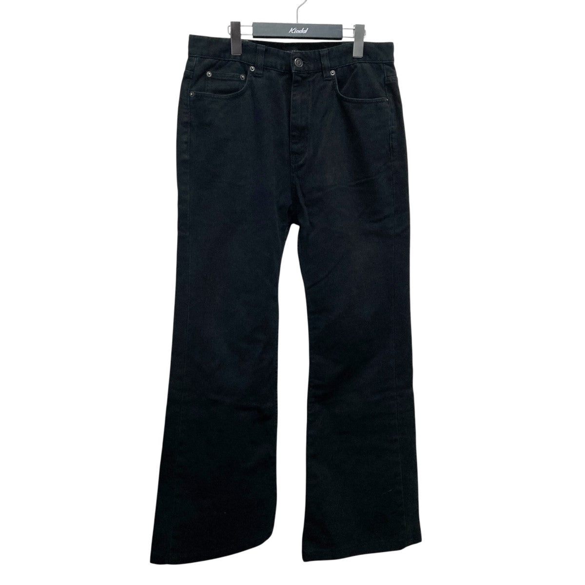 バレンシアガブラックデニム 直営店*BALENCIAGA*CARGOパンツデニムジーンズワイド*人気黒