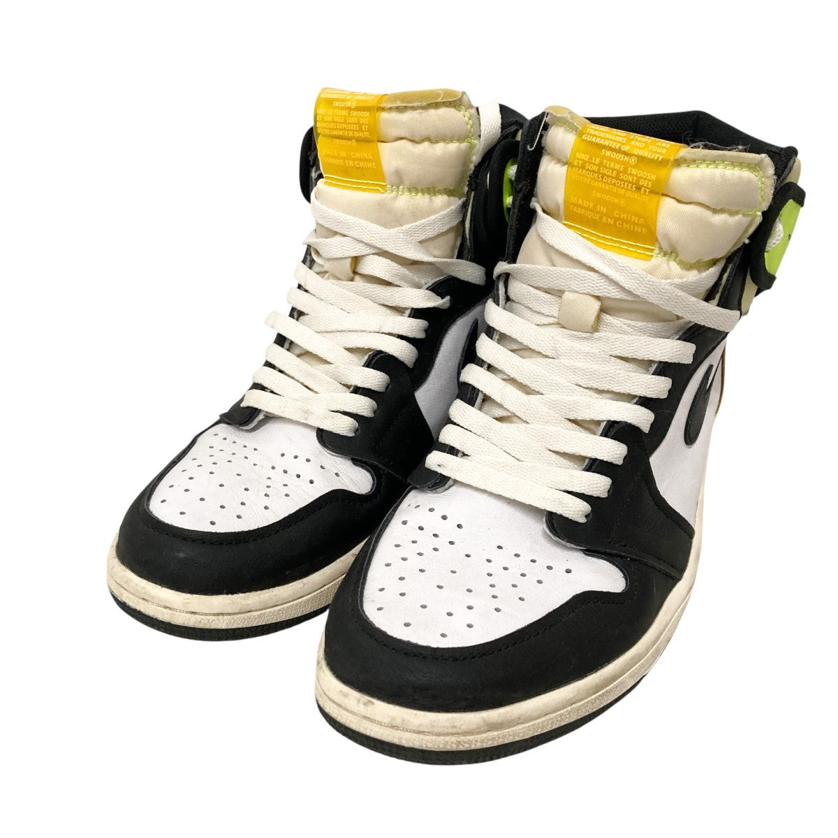 AIR JORDAN ハイカット　スニーカー26.5cm ナイキ AIR JORDAN 1 MID レザー×ファブリック ハイカット